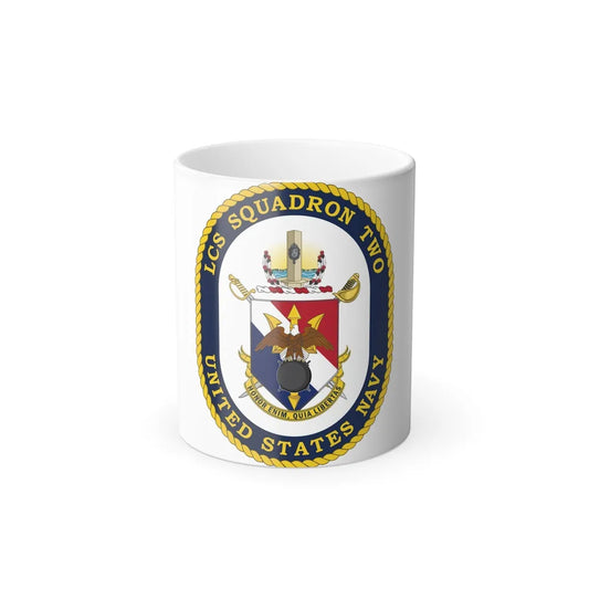 LCS Littoral Combat Ship LCS Squadron TWO (U.S. Navy) Color Changing Mug 11oz-11oz-Go Mug Yourself