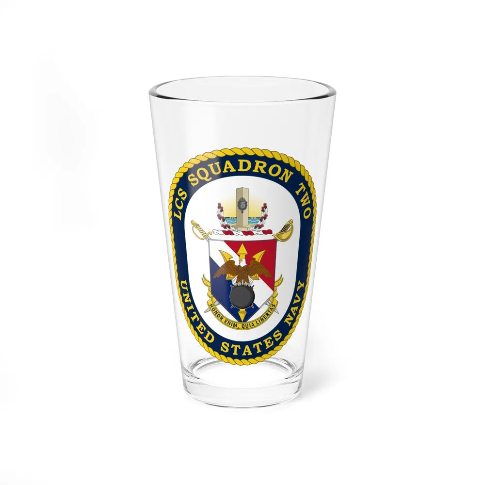 LCS Littoral Combat Ship LCS Squadron TWO (U.S. Navy) Pint Glass 16oz-16oz-Go Mug Yourself