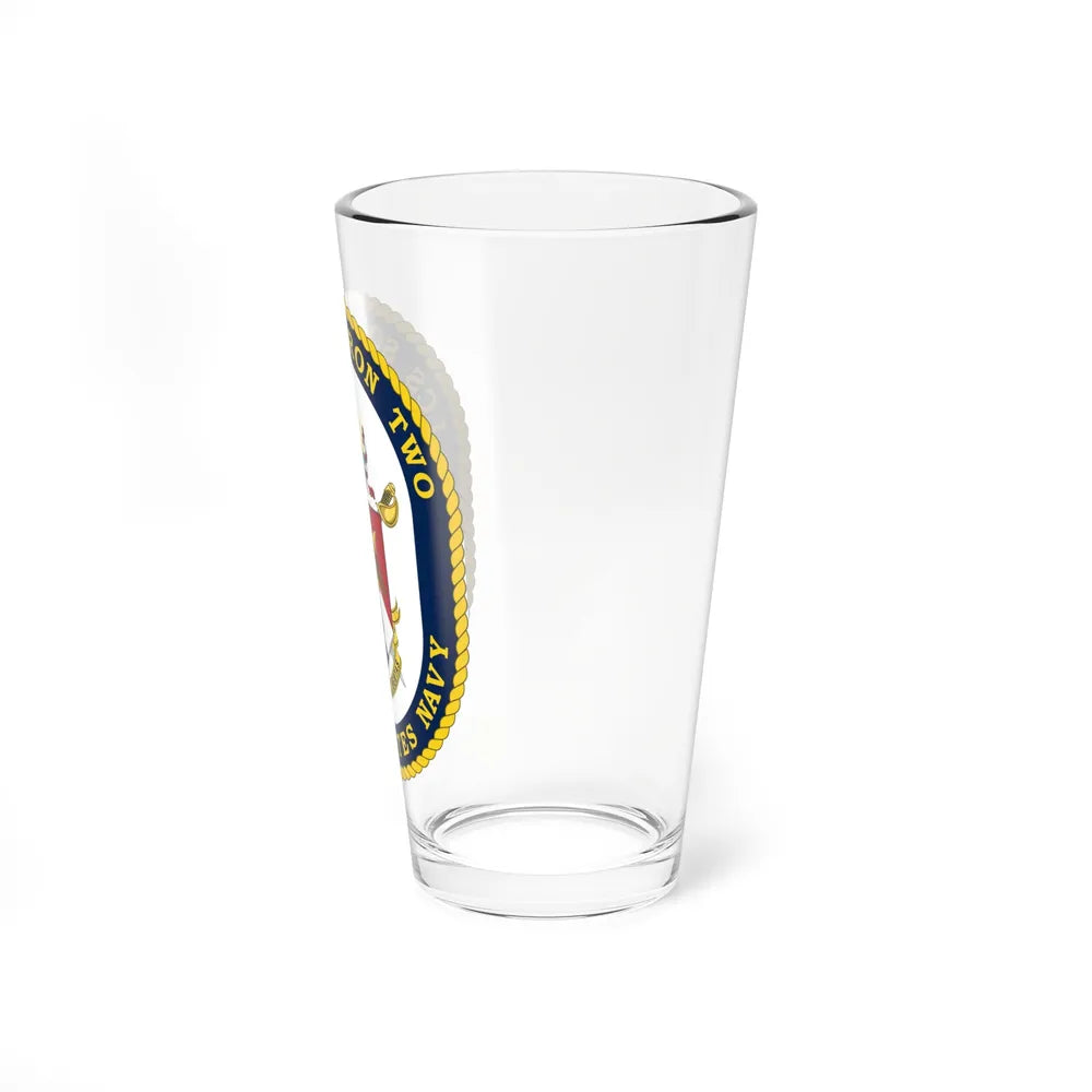 LCS Littoral Combat Ship LCS Squadron TWO (U.S. Navy) Pint Glass 16oz-Go Mug Yourself