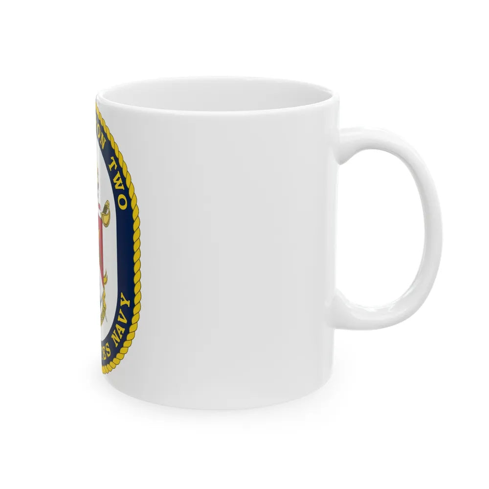 LCS Littoral Combat Ship LCS Squadron TWO (U.S. Navy) White Coffee Mug-Go Mug Yourself