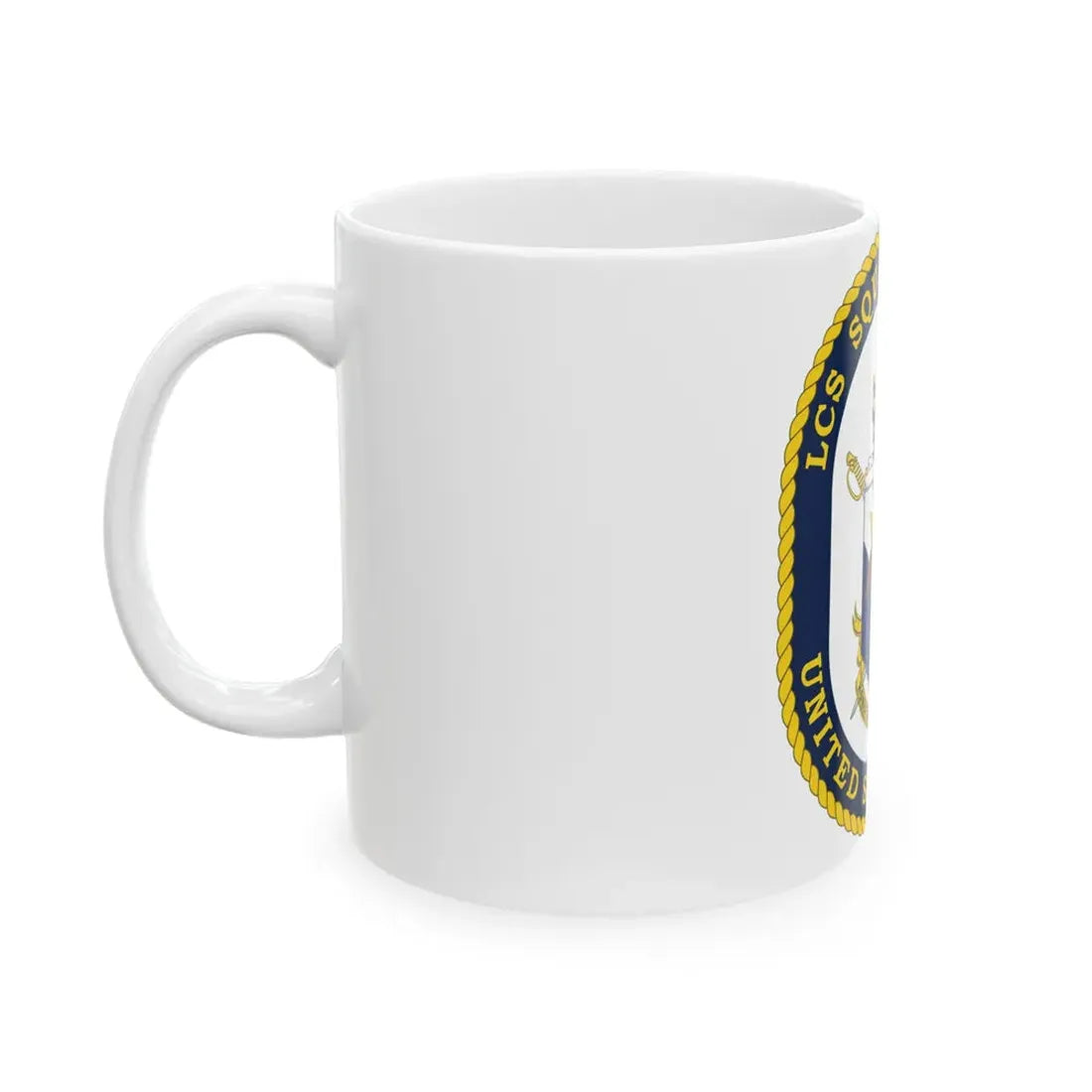 LCS Littoral Combat Ship LCS Squadron TWO (U.S. Navy) White Coffee Mug - Go Mug Yourself