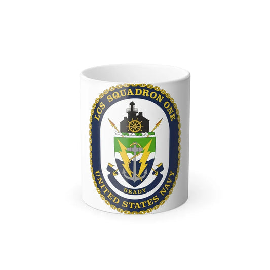 LCS Squadron One Littoral Combat Ship (U.S. Navy) Color Changing Mug 11oz-11oz-Go Mug Yourself