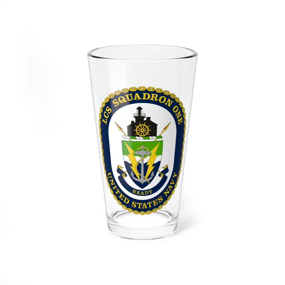 LCS Squadron One Littoral Combat Ship (U.S. Navy) Pint Glass 16oz-16oz-Go Mug Yourself