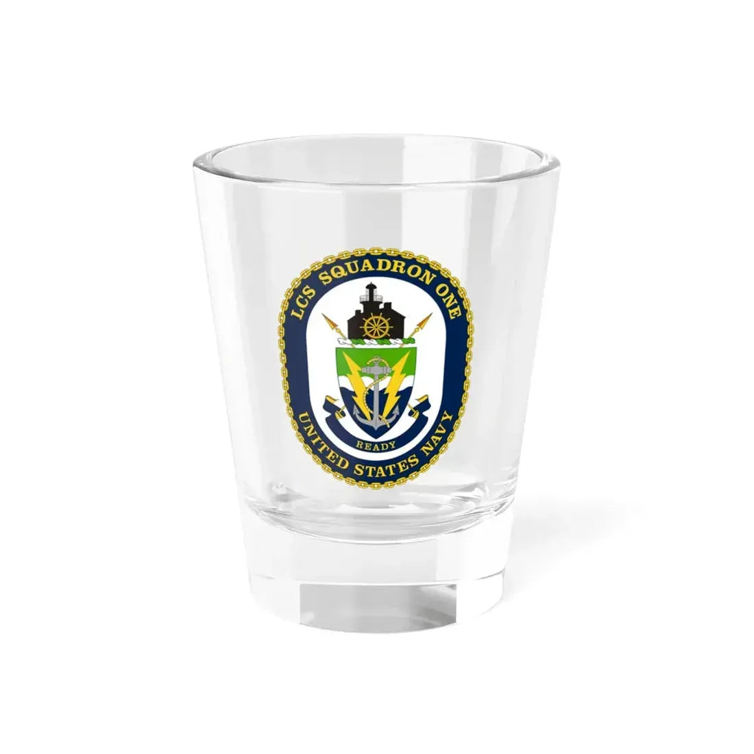 LCS Squadron One Littoral Combat Ship (U.S. Navy) Shot Glass 1.5oz 1.5oz - Go Mug Yourself