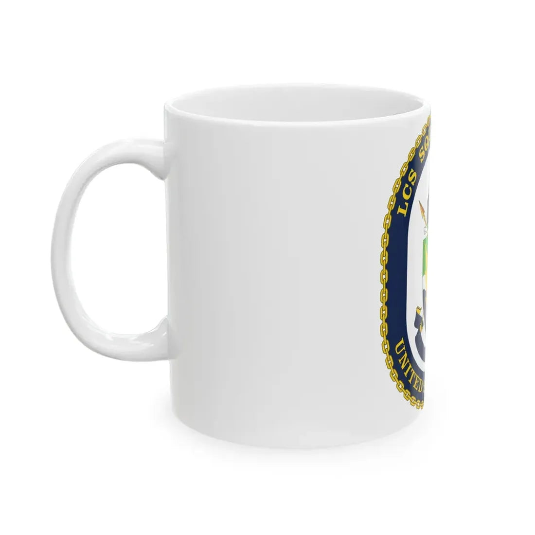 LCS Squadron One Littoral Combat Ship (U.S. Navy) White Coffee Mug - Go Mug Yourself