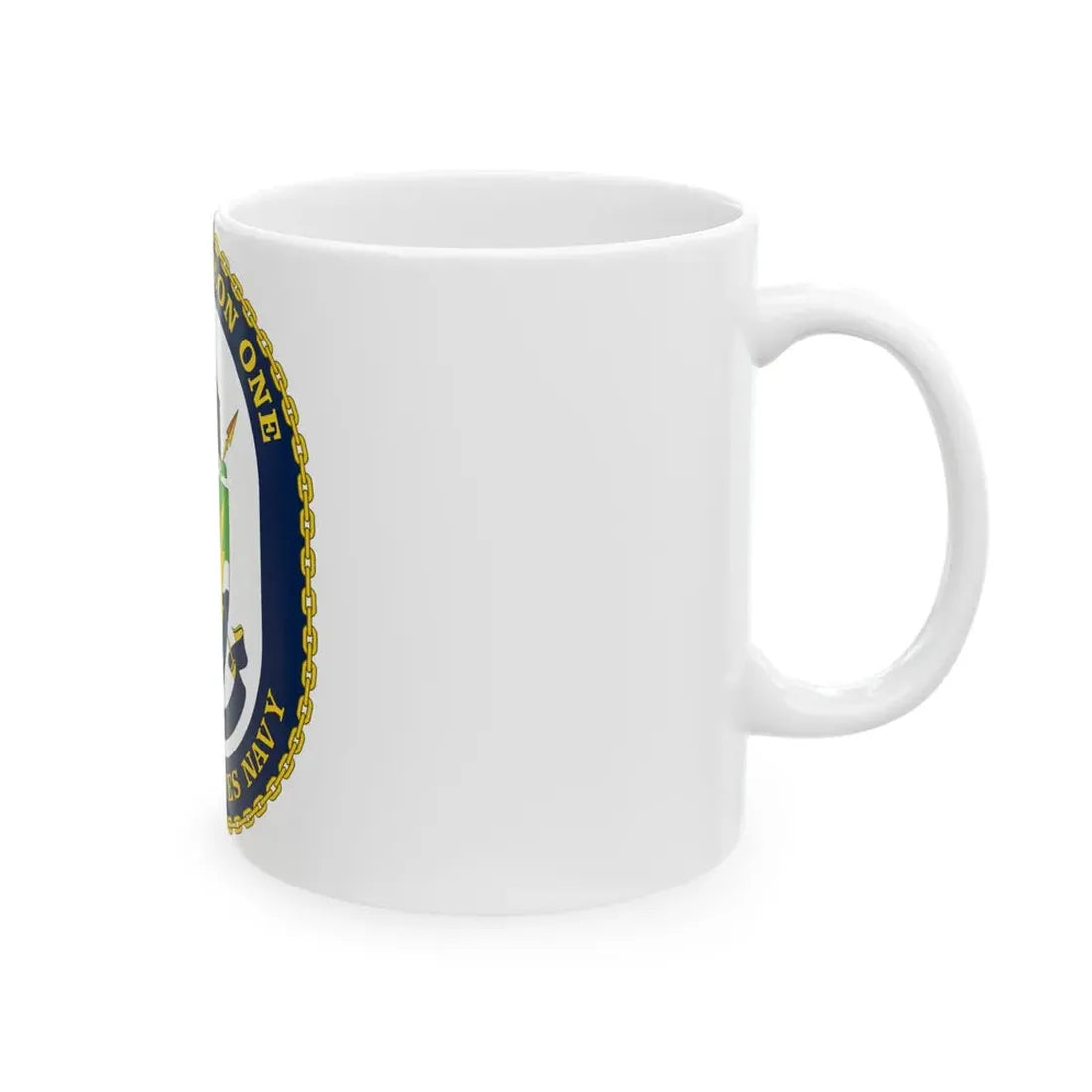 LCS Squadron One Littoral Combat Ship (U.S. Navy) White Coffee Mug - Go Mug Yourself