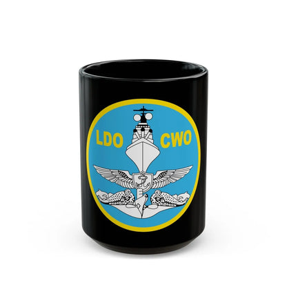 LDO CWO Patch (U.S. Navy) Black Coffee Mug-15oz-Go Mug Yourself