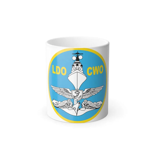 LDO CWO Patch (U.S. Navy) Color Changing Mug 11oz-11oz-Go Mug Yourself