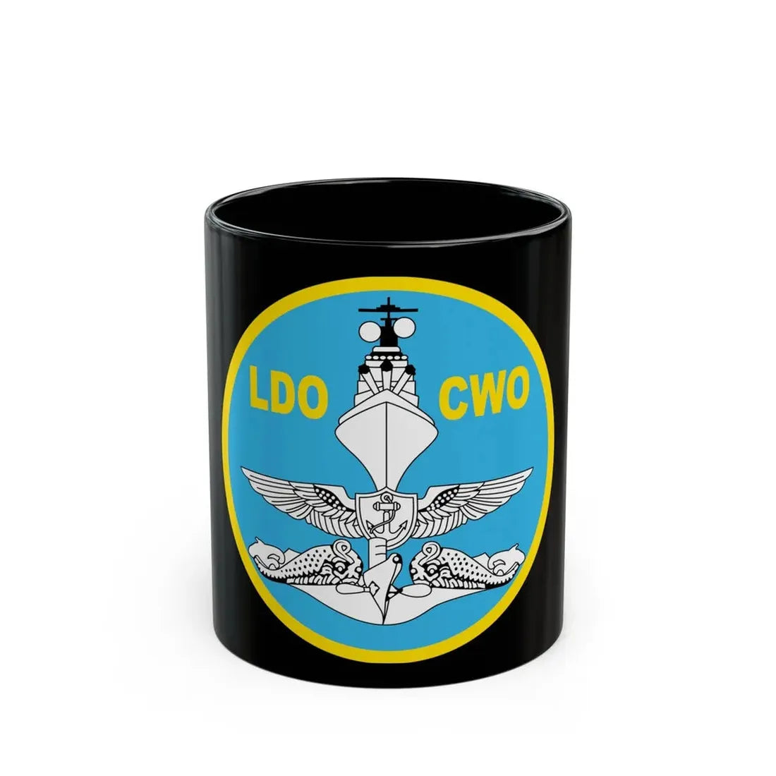 LDO CWO Patch (U.S. Navy) Black Coffee Mug 11oz - Go Mug Yourself
