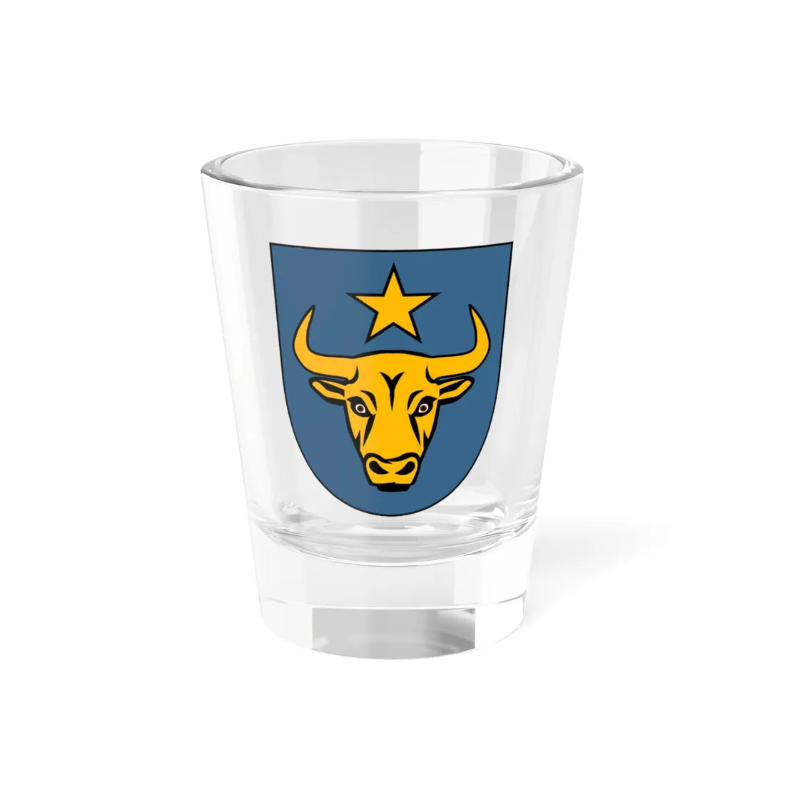 Le Bouveret Coat of Arms (Switzerland) (Coat of Arms) Shot Glass 1.5oz 1.5oz - Go Mug Yourself