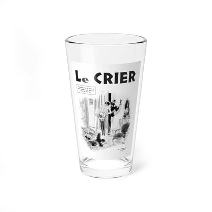 Le Crier, Ballyhoo Magazine, February 1935 - Pint Glass 16oz-16oz-Go Mug Yourself