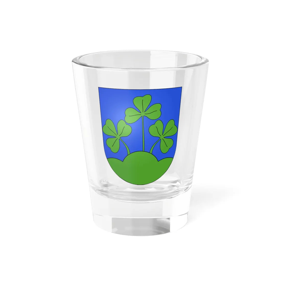 Le Pâquier FR-coat of arms (Switzerland) (Coat of Arms) Shot Glass 1.5oz 1.5oz - Go Mug Yourself