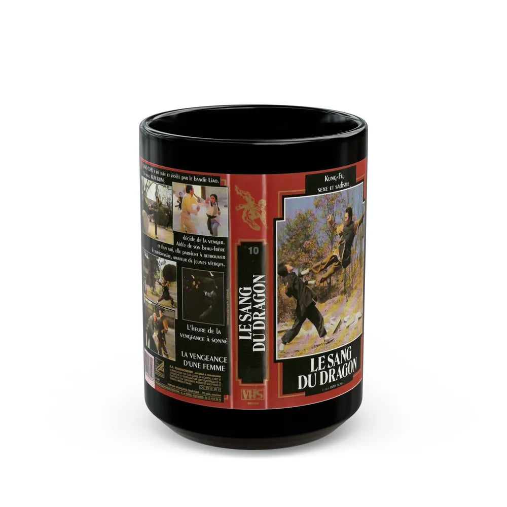 LE SANG DU DRAGON (VHS COVER) - Black Coffee Mug-15oz-Go Mug Yourself