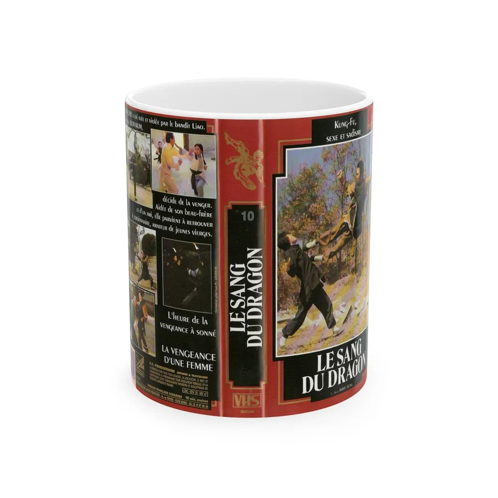 LE SANG DU DRAGON (VHS COVER) - White Coffee Mug-11oz-Go Mug Yourself