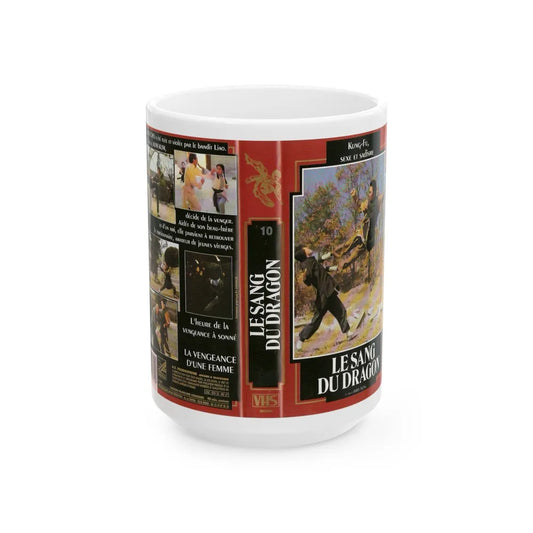 LE SANG DU DRAGON (VHS COVER) - White Coffee Mug-15oz-Go Mug Yourself