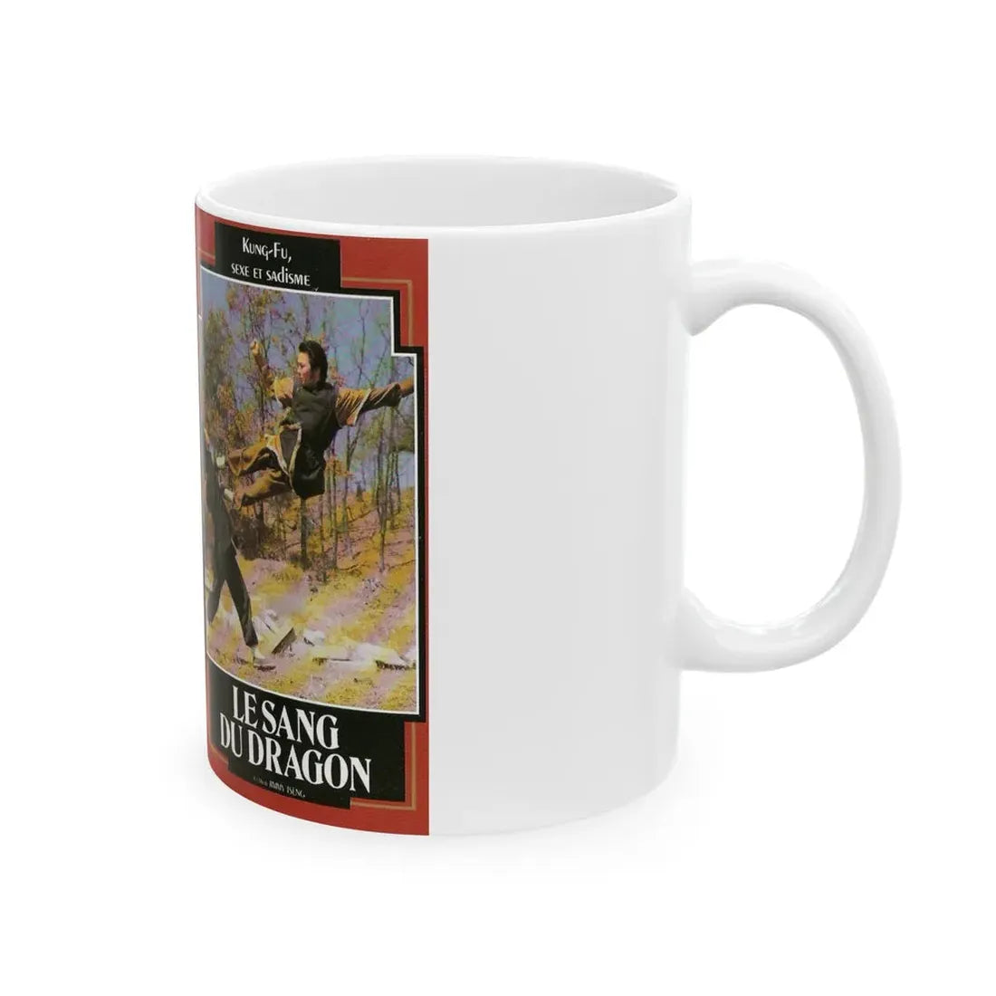 LE SANG DU DRAGON (VHS COVER) - White Coffee Mug - Go Mug Yourself