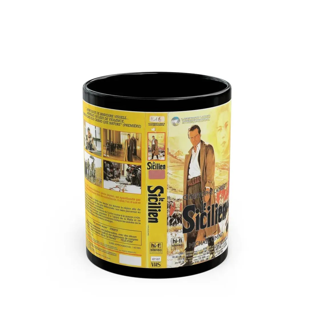 LE SICILIEN (VHS COVER) - Black Coffee Mug 11oz - Go Mug Yourself