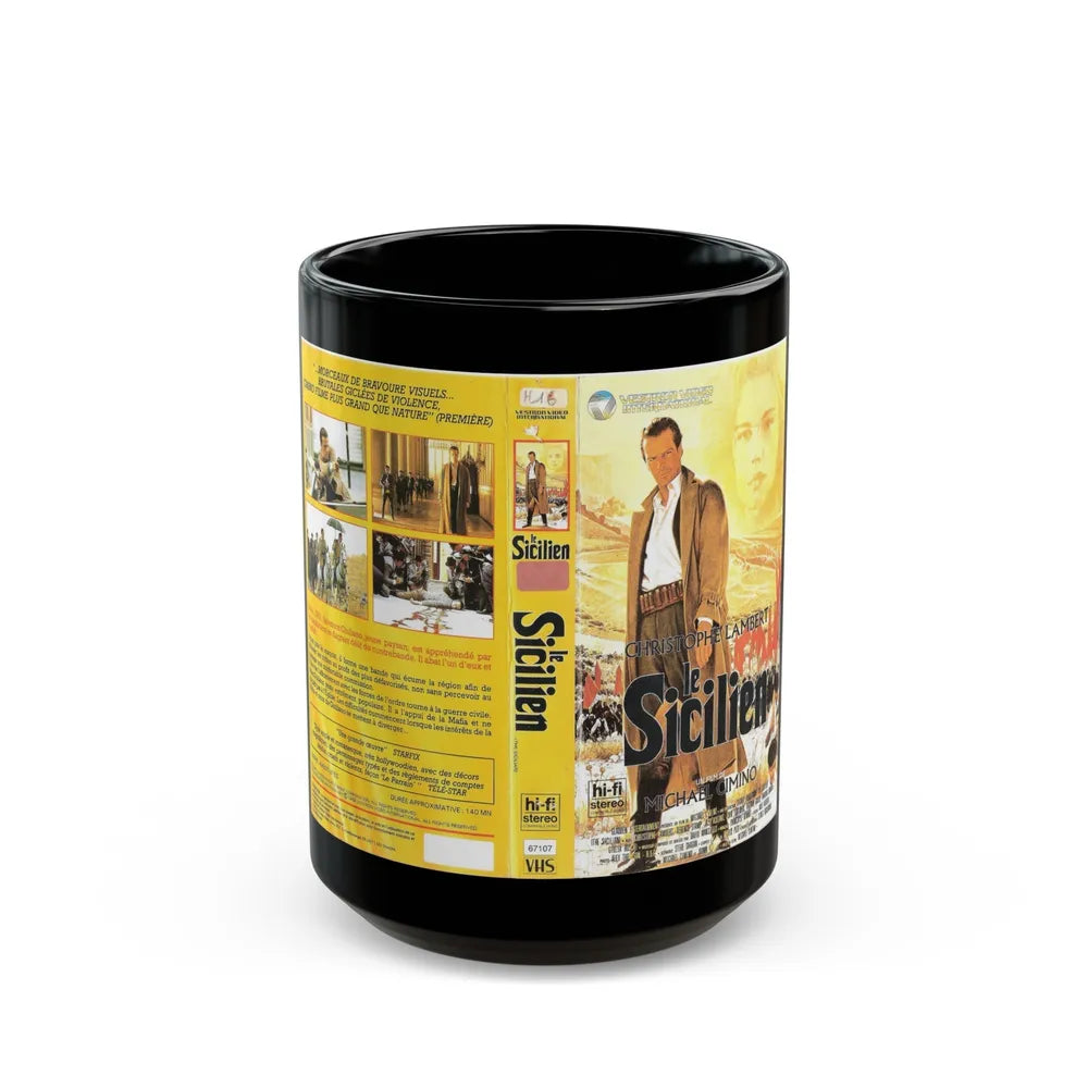 LE SICILIEN (VHS COVER) - Black Coffee Mug-15oz-Go Mug Yourself