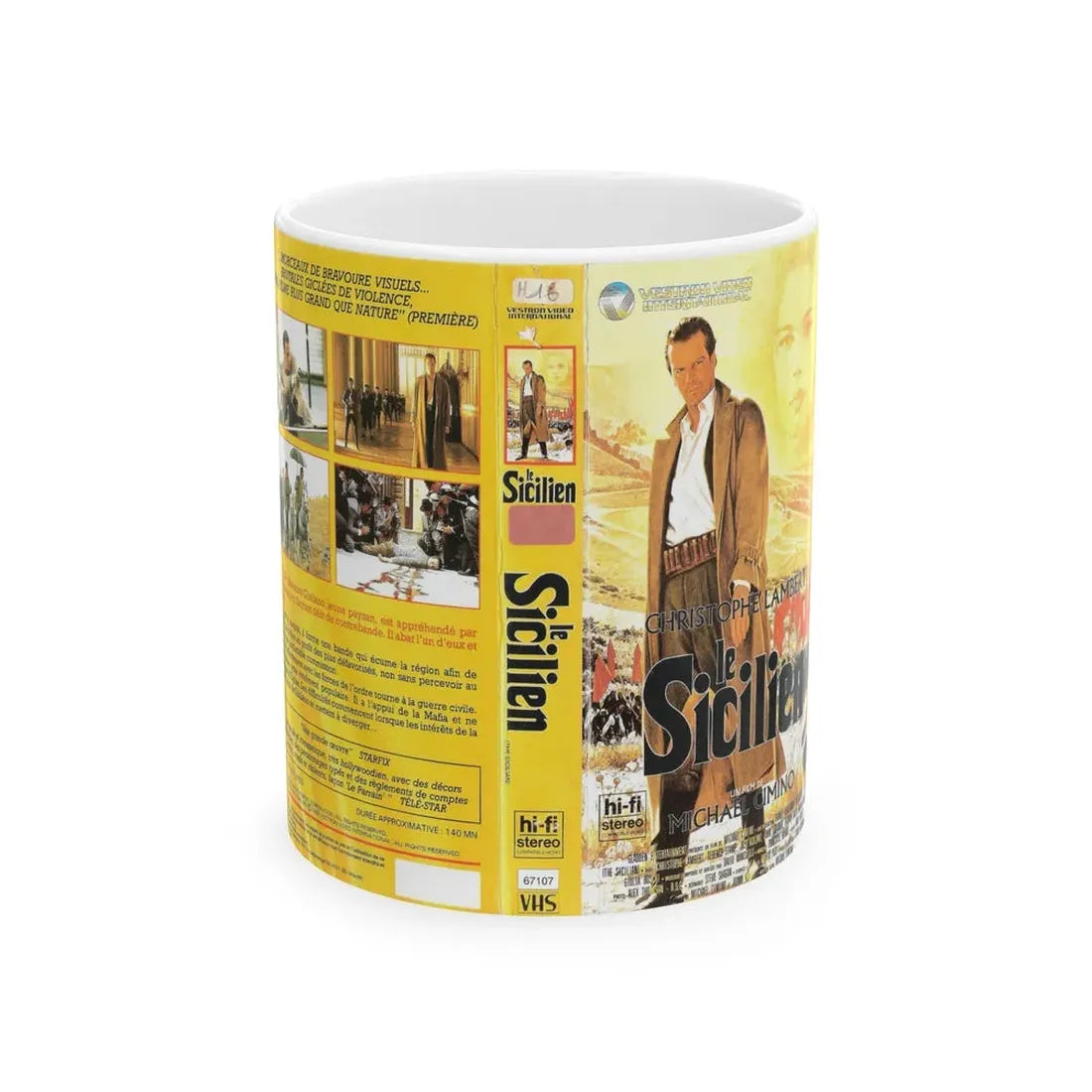 LE SICILIEN (VHS COVER) - White Coffee Mug 11oz - Go Mug Yourself