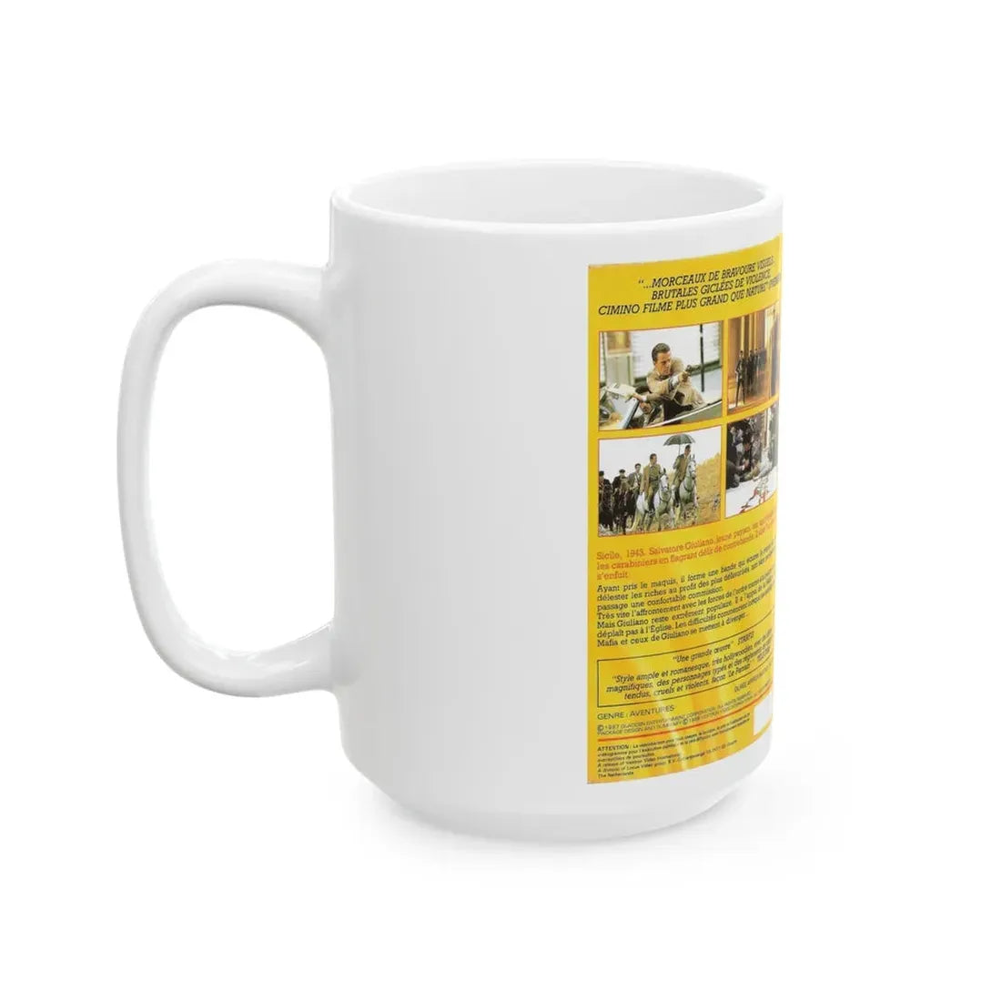 LE SICILIEN (VHS COVER) - White Coffee Mug - Go Mug Yourself