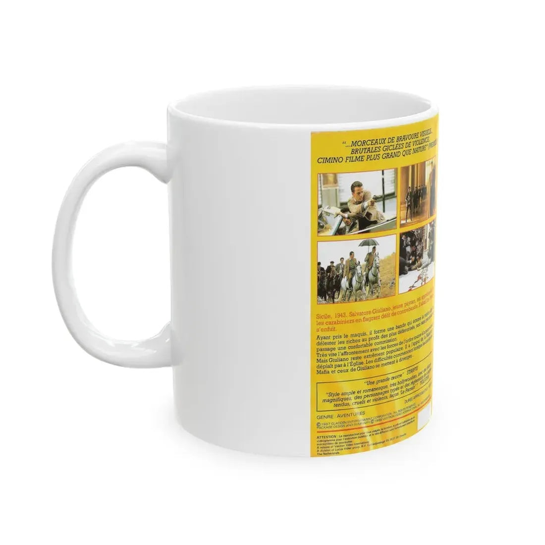 LE SICILIEN (VHS COVER) - White Coffee Mug - Go Mug Yourself