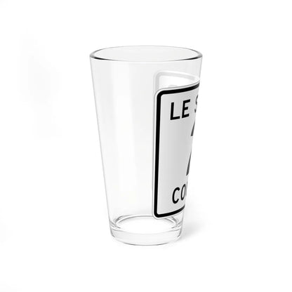 Le Sueur County 2 MN (Minnesota) (Road Sign) Pint Glass 16oz - Go Mug Yourself