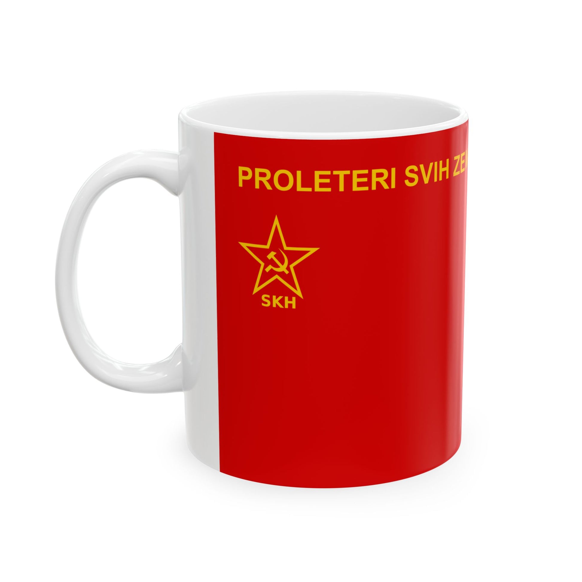 League of Communists of Croatia Flag (Croatia) White Coffee Mug-Go Mug Yourself