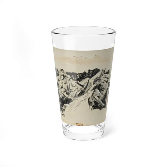 Lealand R. Gustavson Illustration - Pint Glass 16oz 16oz - Go Mug Yourself