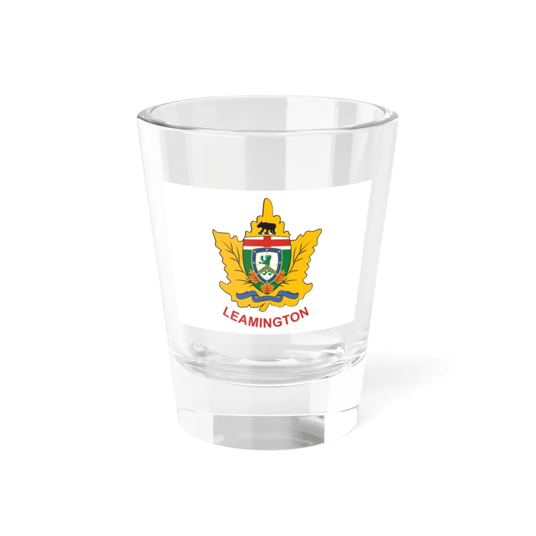 Leamington Ontario Flag (Canada) Shot Glass 1.5oz 1.5oz - Go Mug Yourself