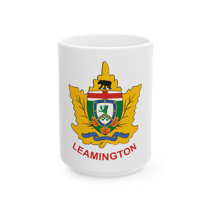 Leamington Ontario Flag (Canada) White Coffee Mug-15oz-Go Mug Yourself
