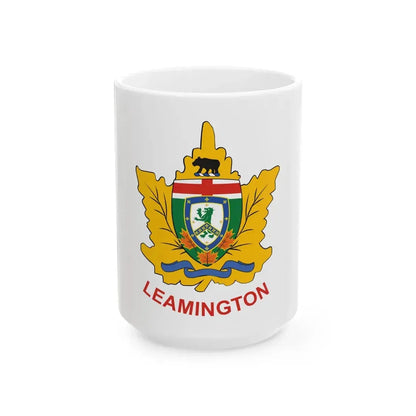 Leamington Ontario Flag (Canada) White Coffee Mug 15oz - Go Mug Yourself