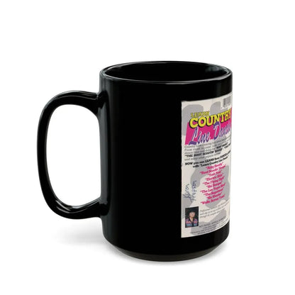 LEARN COUNTRY LINE DANCIN (VHS COVER) - Black Coffee Mug - Go Mug Yourself
