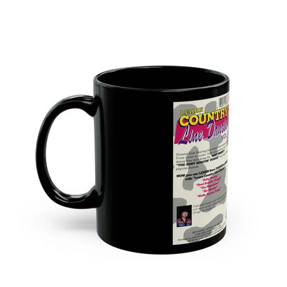 LEARN COUNTRY LINE DANCIN VOLUME 1 (VHS COVER) - Black Coffee Mug-Go Mug Yourself