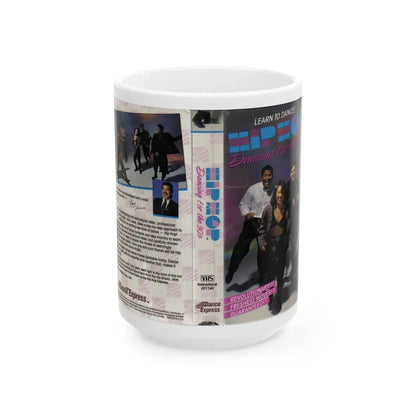 LEARN TO DANCE HIP HOP DANCING FOR THE 90S (VHS COVER) - White Coffee Mug 15oz - Go Mug Yourself