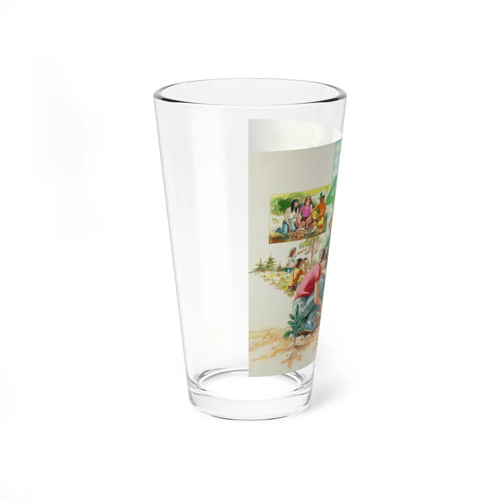 Learning About Our Environment - Pint Glass 16oz-Go Mug Yourself