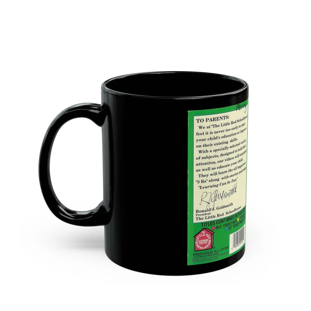 LEARNING ADDITION (VHS COVER) - Black Coffee Mug-Go Mug Yourself