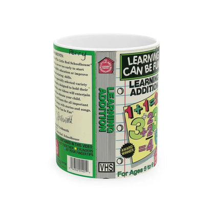 LEARNING ADDITION (VHS COVER) - White Coffee Mug 11oz - Go Mug Yourself