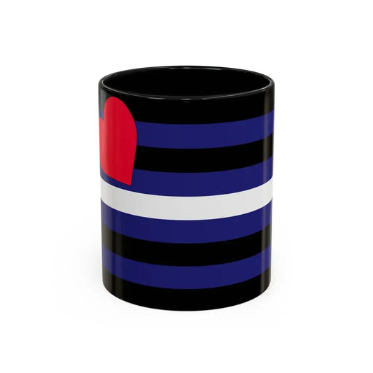 Leather, Latex, and BDSM Pride Flag - Accent Coffee Mug 11oz Black - Go Mug Yourself