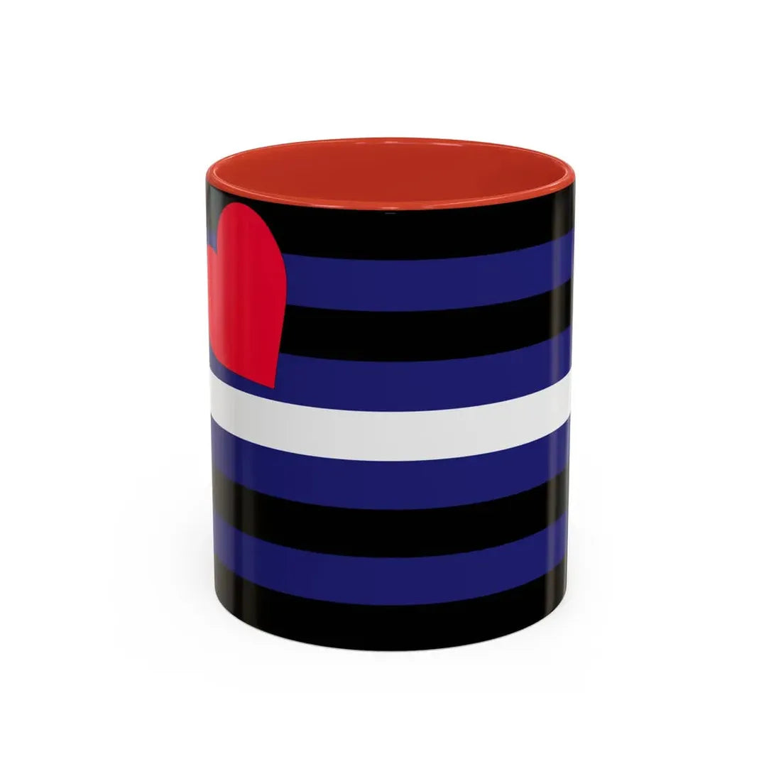 Leather, Latex, and BDSM Pride Flag - Accent Coffee Mug 11oz Red - Go Mug Yourself