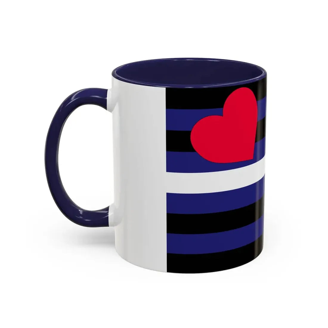 Leather, Latex, and BDSM Pride Flag - Accent Coffee Mug - Go Mug Yourself