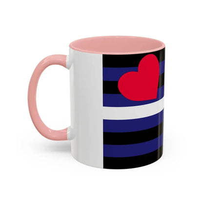 Leather, Latex, and BDSM Pride Flag - Accent Coffee Mug - Go Mug Yourself