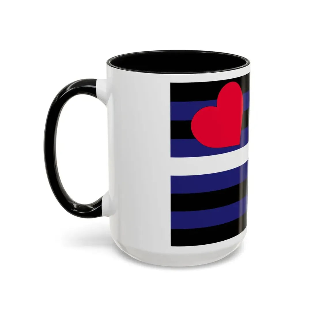 Leather, Latex, and BDSM Pride Flag - Accent Coffee Mug - Go Mug Yourself
