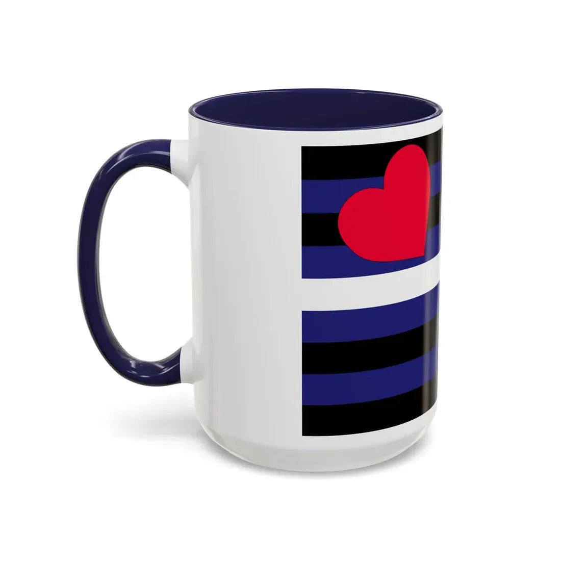Leather, Latex, and BDSM Pride Flag - Accent Coffee Mug - Go Mug Yourself