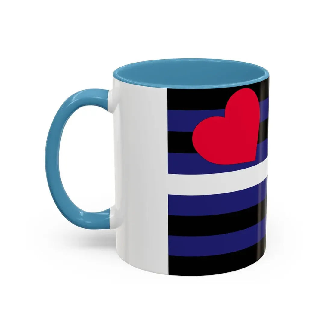Leather, Latex, and BDSM Pride Flag - Accent Coffee Mug - Go Mug Yourself