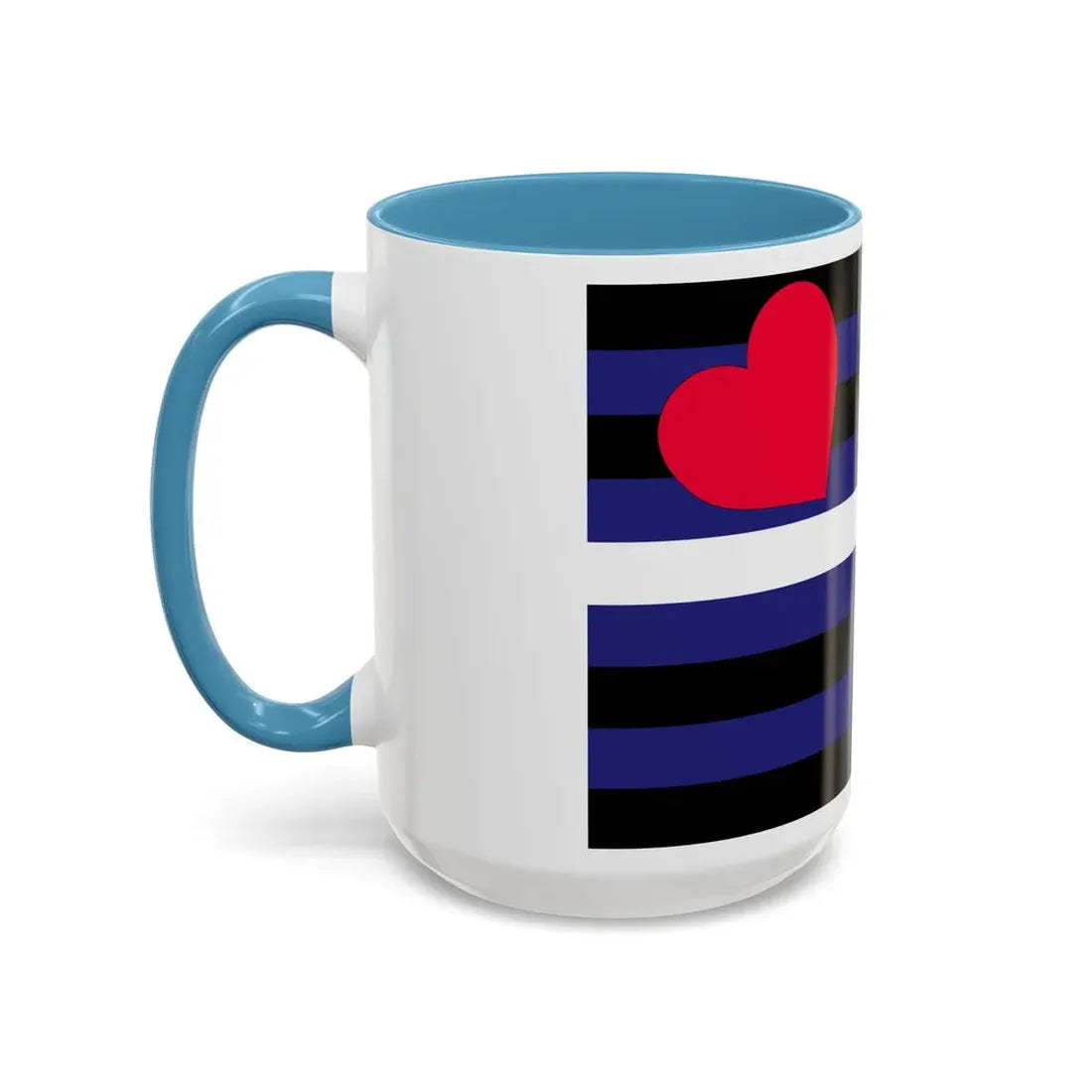 Leather, Latex, and BDSM Pride Flag - Accent Coffee Mug - Go Mug Yourself