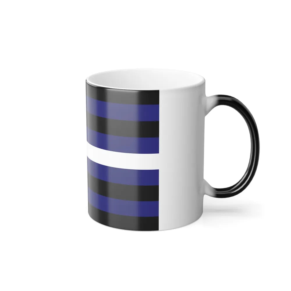 Leather, Latex, and BDSM Pride Flag - Color Changing Mug 11oz-Go Mug Yourself