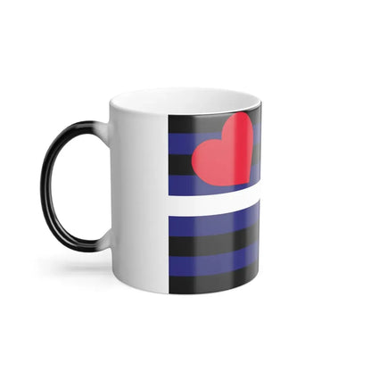 Leather, Latex, and BDSM Pride Flag - Color Changing Mug 11oz - Go Mug Yourself