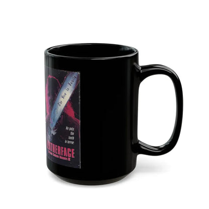 LEATHERFACE THE TEXAS CHAINSAW MASSACRE 3 (VHS COVER) - Black Coffee Mug - Go Mug Yourself