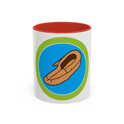 Leatherwork (Boy Scout Merit Badge) Accent Coffee Mug 11oz Red - Go Mug Yourself