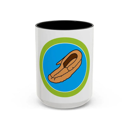 Leatherwork (Boy Scout Merit Badge) Accent Coffee Mug 15oz Black - Go Mug Yourself